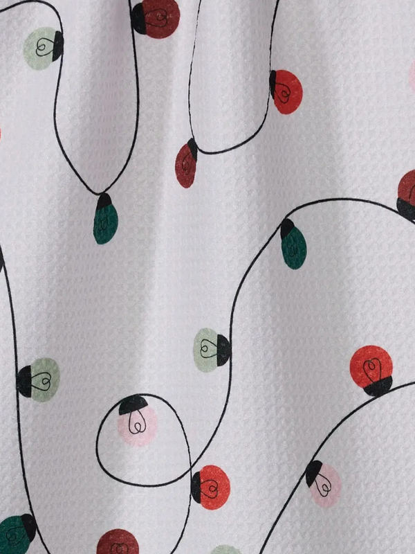 Holiday Lights tea towel