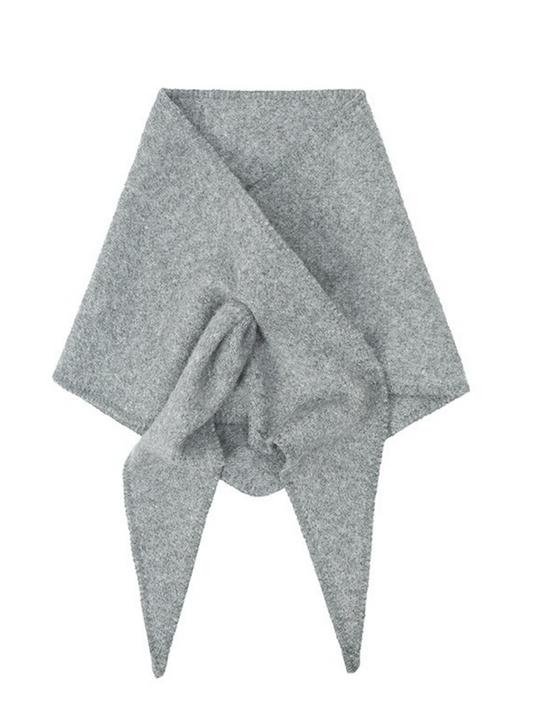 gray triangle scarf