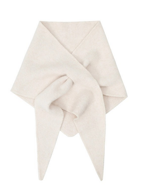 ivory triangle scarf