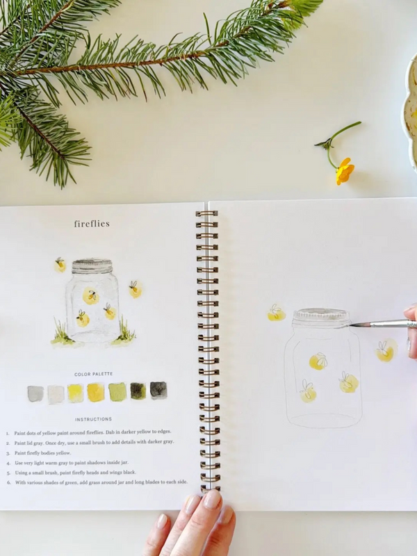 Camping Watercolor Workbook