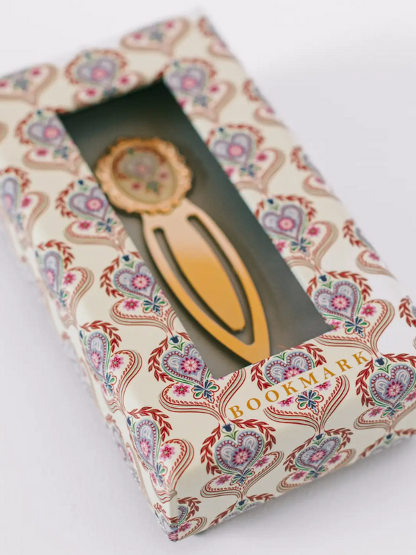 Folk Heart Metal Clip Bookmark