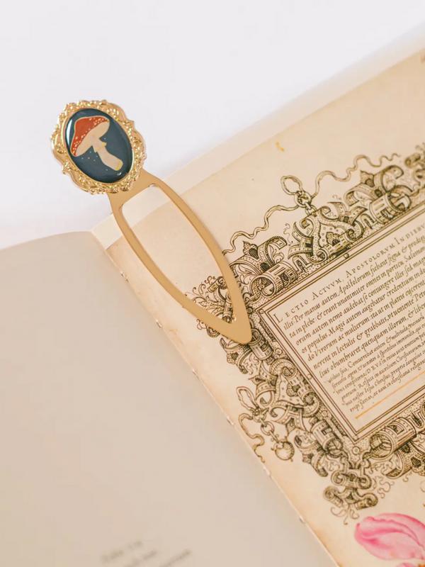 Mushroom Metal Clip Bookmark