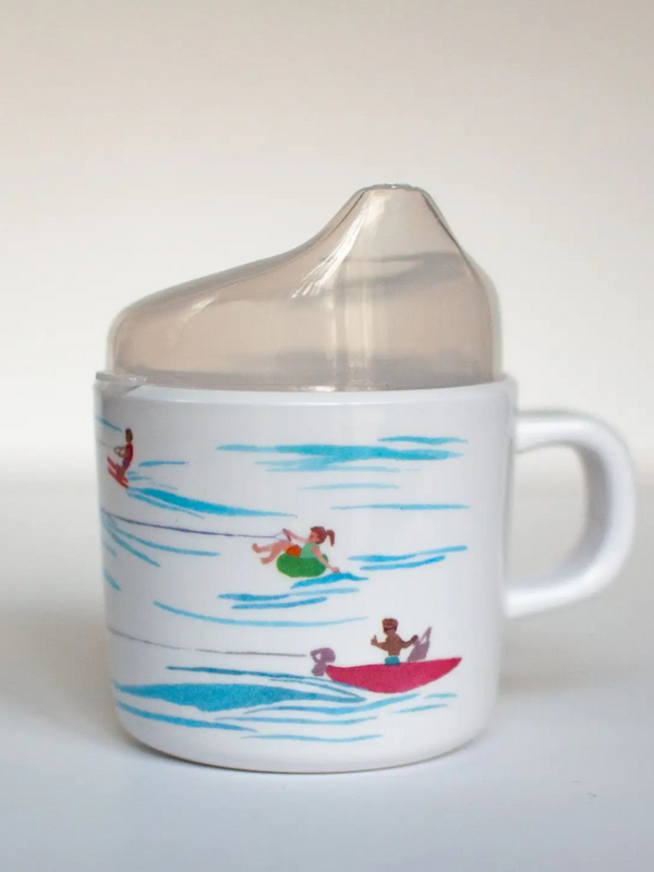 water skiers sippy cup
