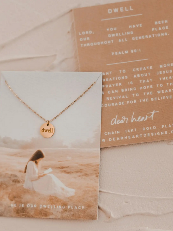 dwell disc necklace