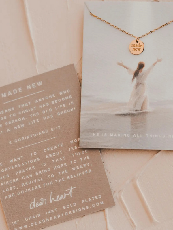 made new disc necklace