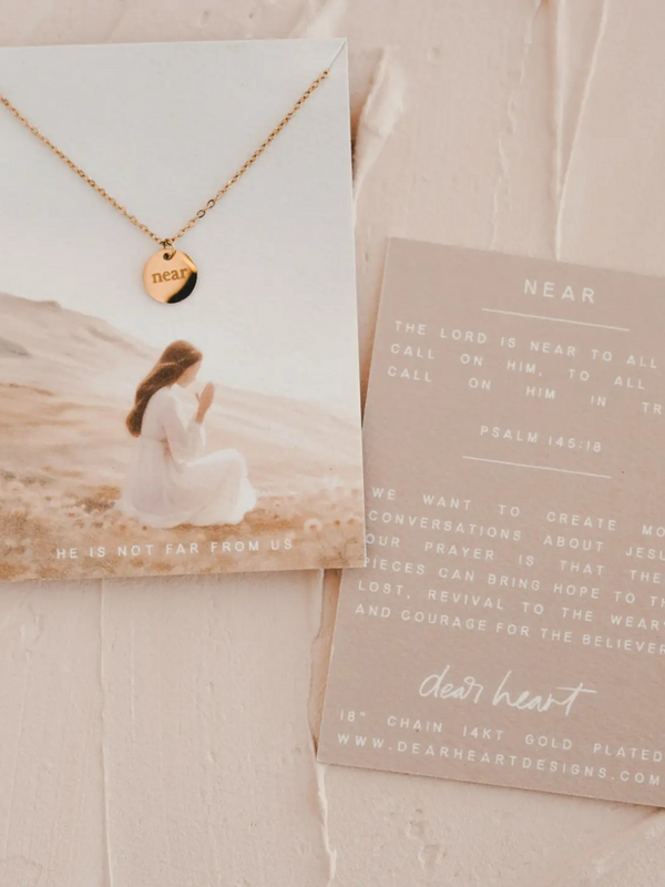 near disc necklace