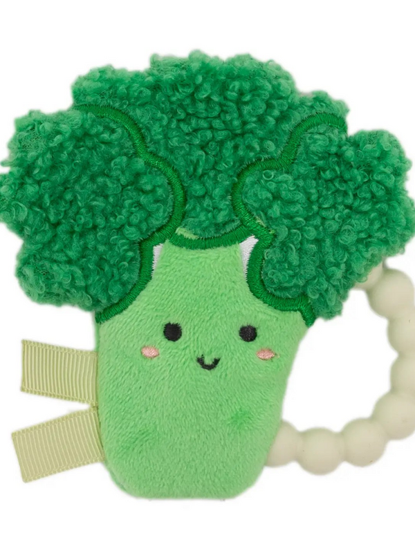 Broccoli Crinkle Baby Teether