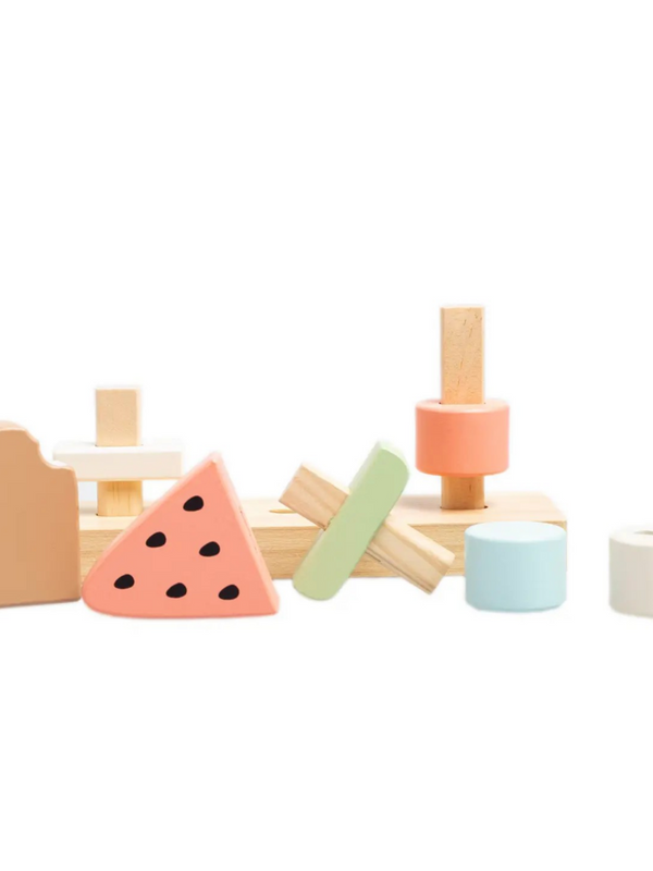 Wooden Ice Cream Stacking Toy
