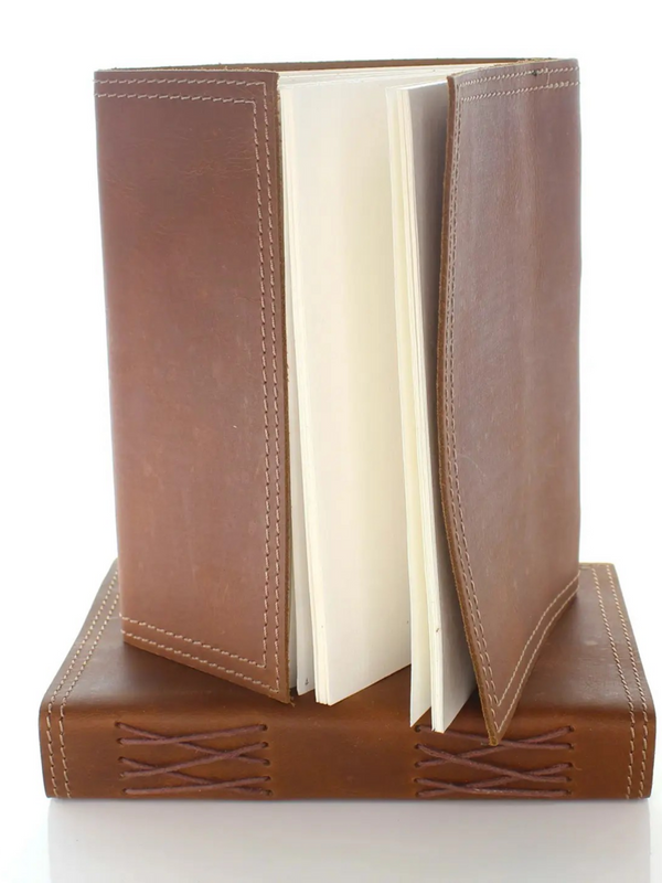5"x7" Leather Journal with Double Stitching