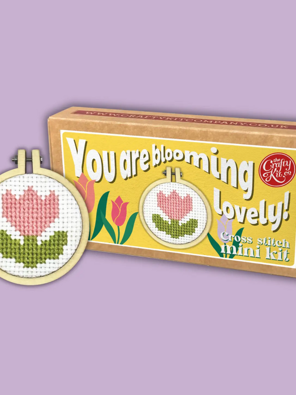 you're blooming lovely mini cross stitch kit