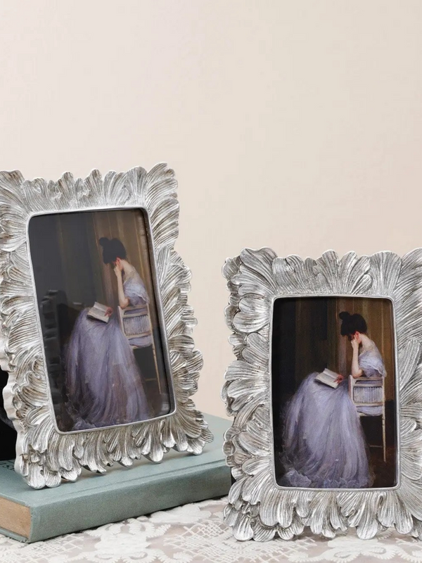 silver leaf decorative frame (5x7)