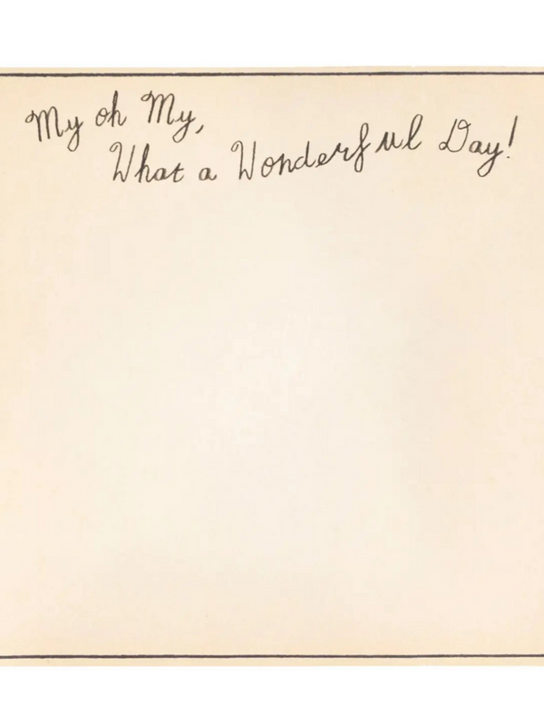 What A Wonderful Day Small Notepad