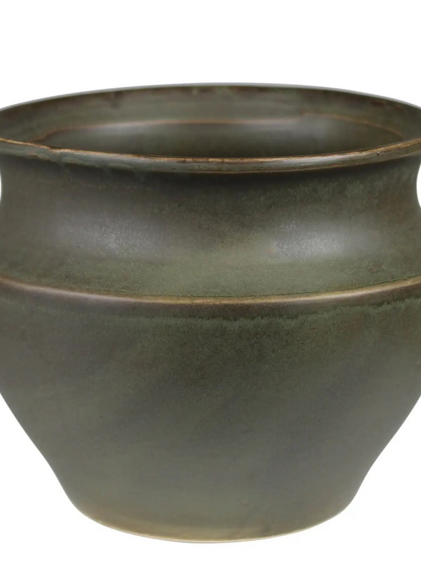 large green ceramic pot