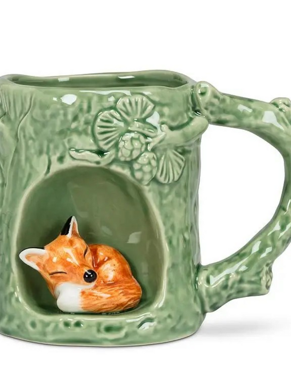 Tree Mug with a Fox