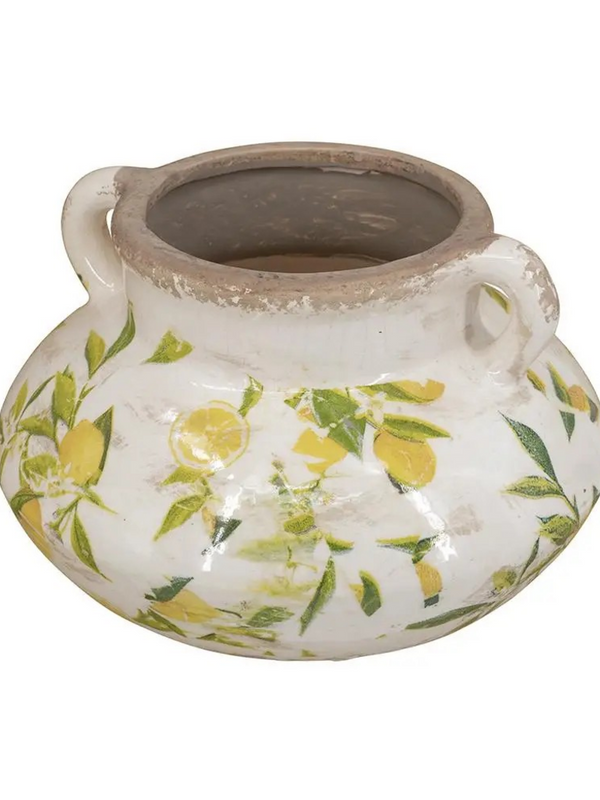 lemon harvest vase