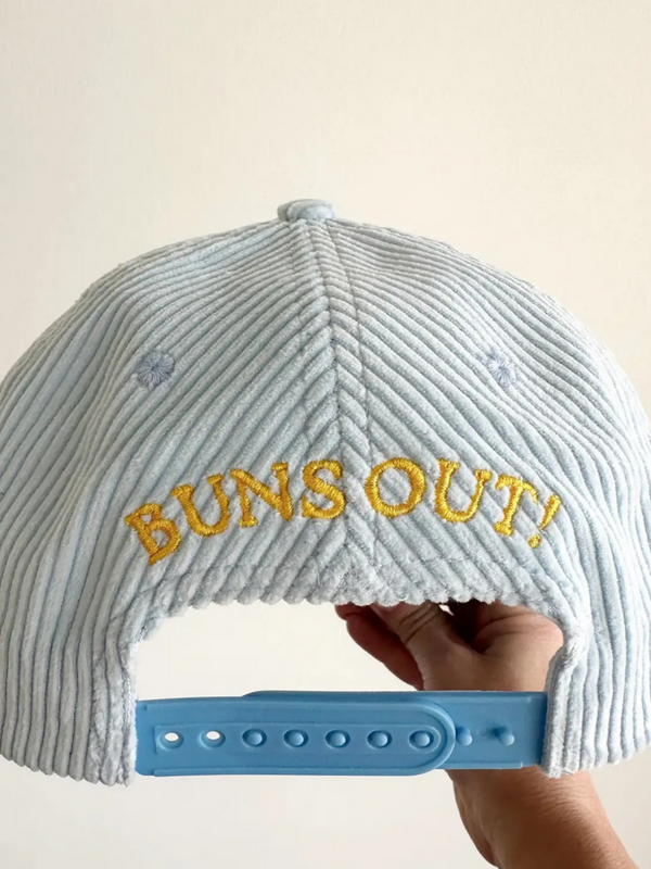 sun's out buns out corduroy trucker hat