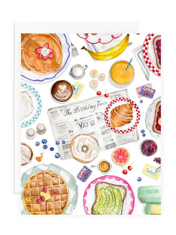 the birthday times greeting card