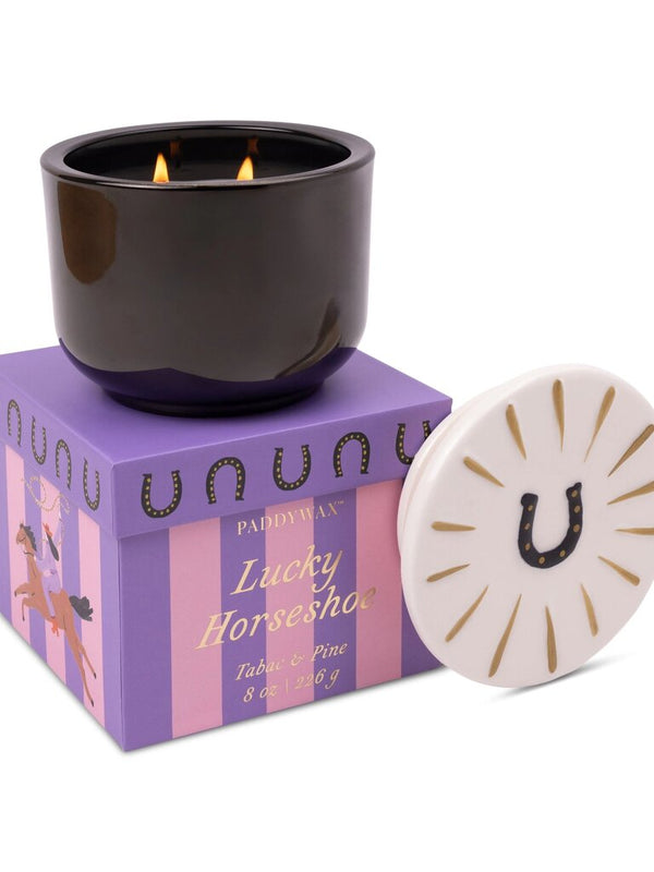 Horseshoe Ceramic Candle 8oz