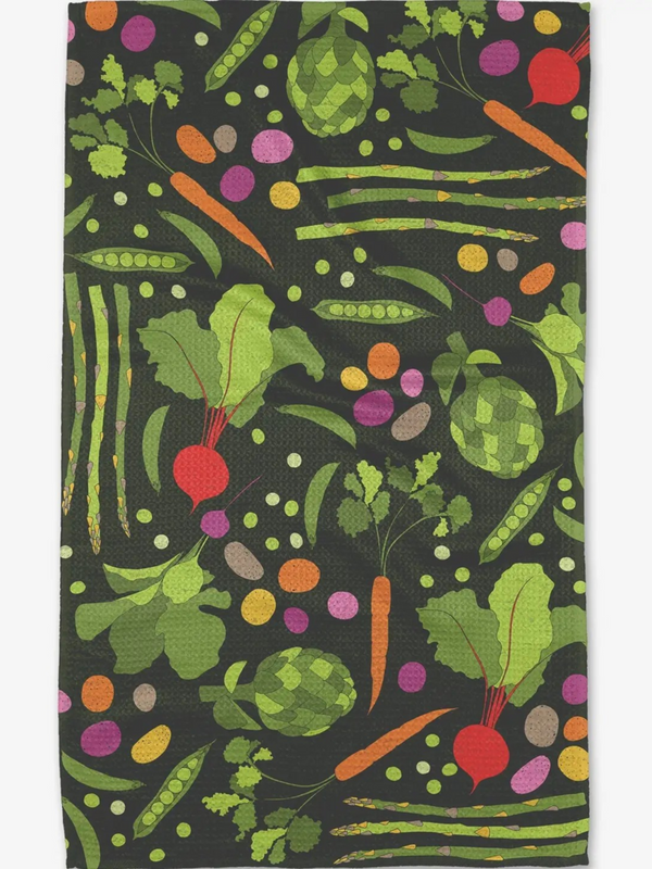 spring sprout tea towel