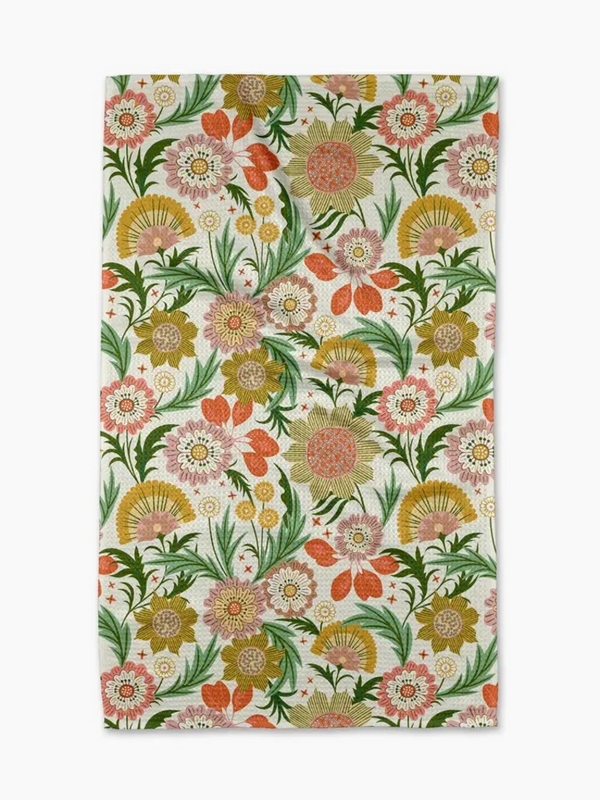 garden dreams tea towel