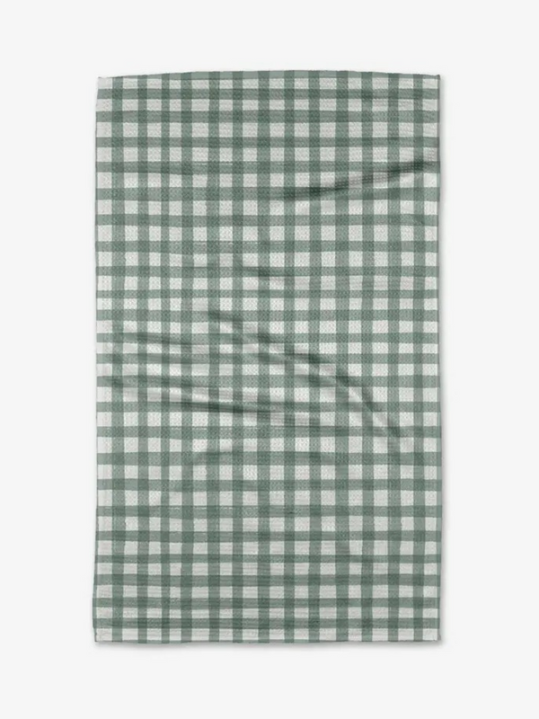 picnic gingham tea towel