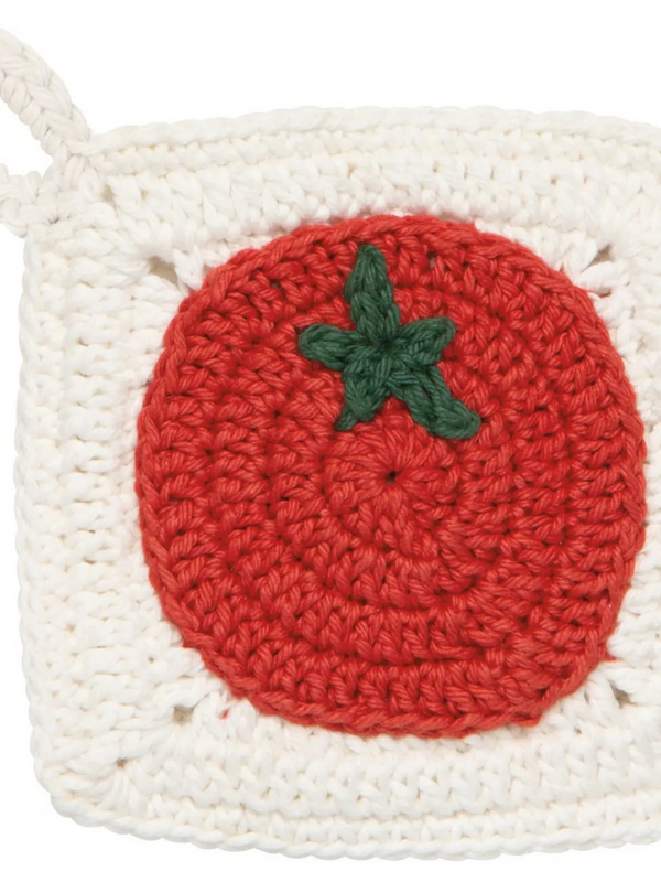 white tomato crochet sponge
