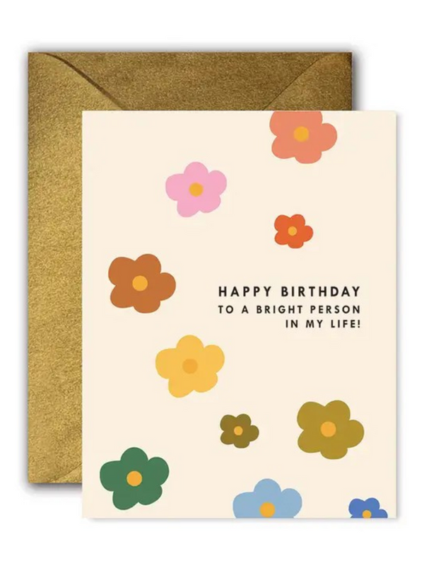 Mod Floral Bright Person Birthday