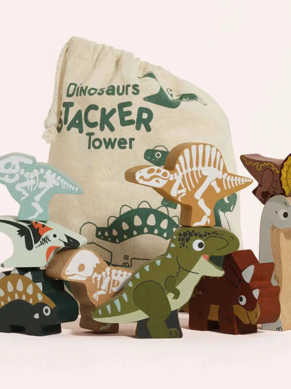 Jurassic Stacking Dinosaurs & Bag