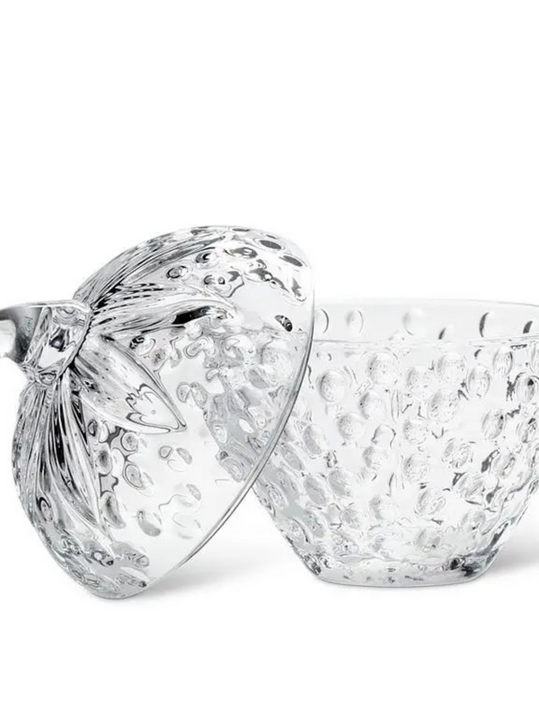 Strawberry Jam Jar with Lid-4"H