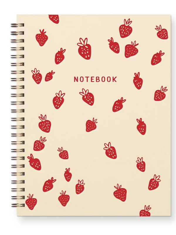 French Vanilla Strawberry Pattern Journal