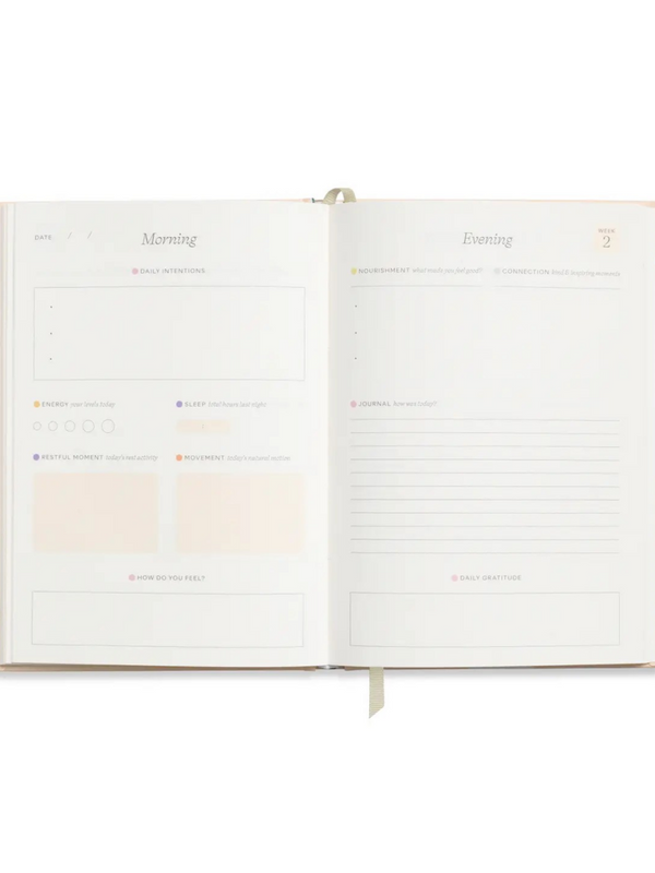 quilted dream wellness journal (hardcover)