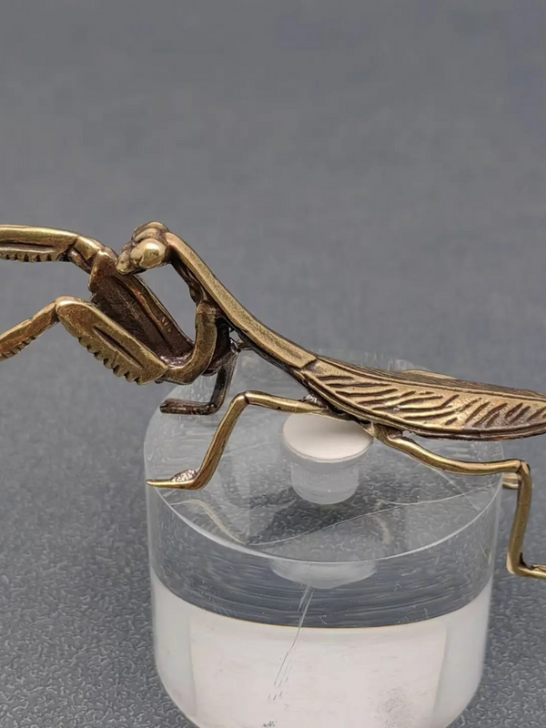 brass mantis desktop decor