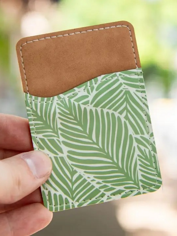 leafy luxe phone wallet