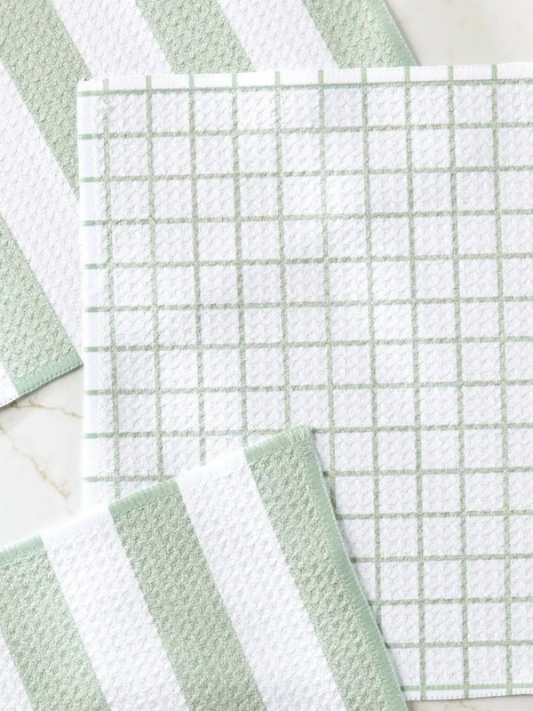 sweet mint dishcloth set