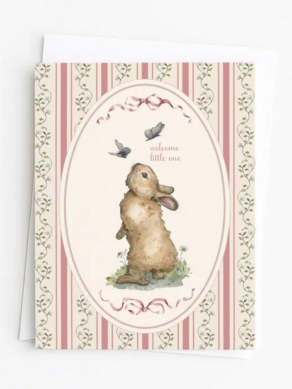 welcome little one new baby card