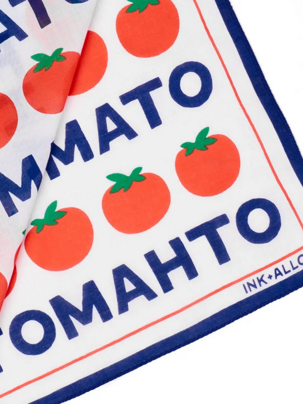 tomato print scarf