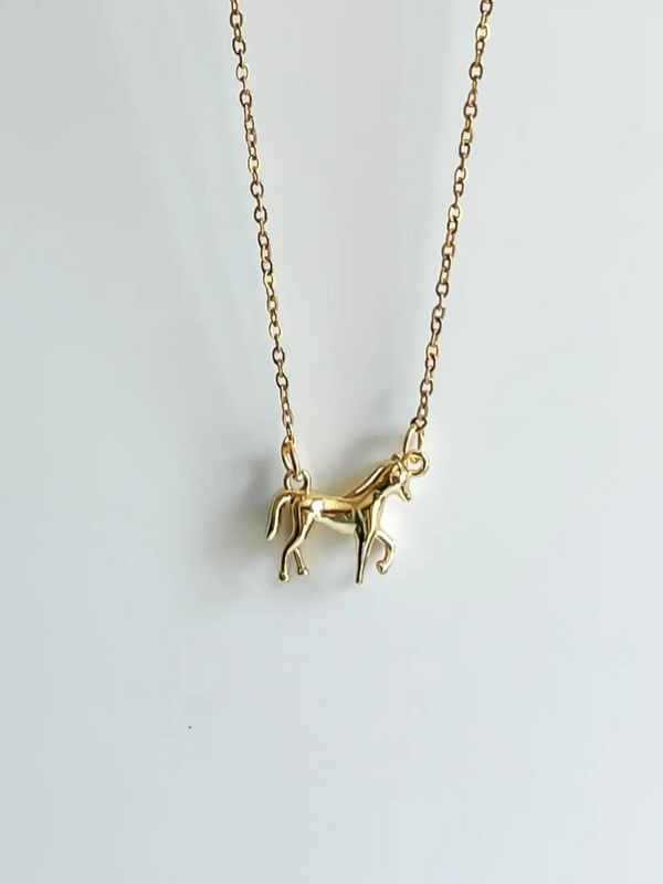 horse girl necklace