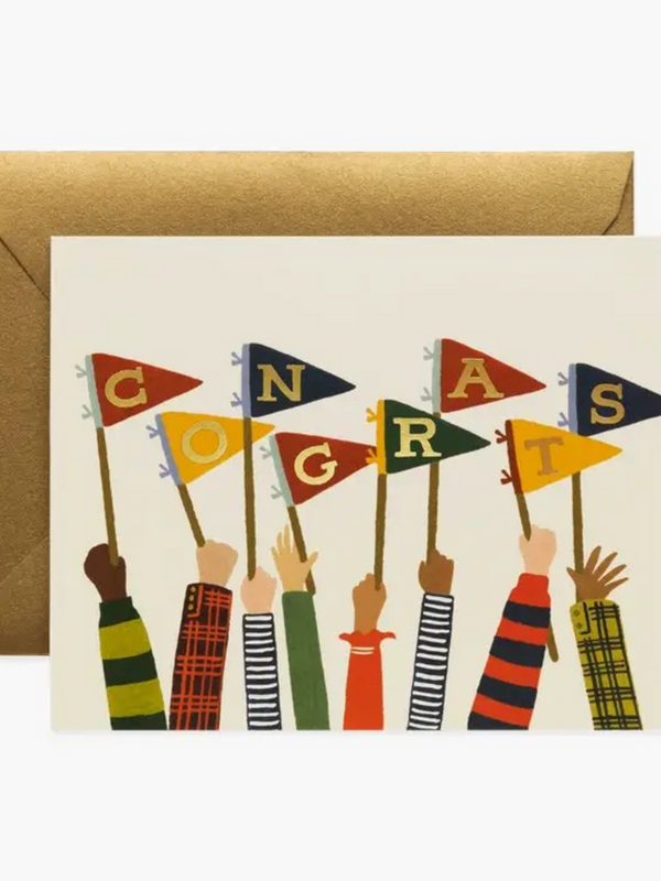 Congrats Pennants Card