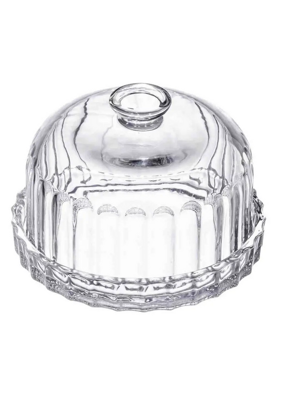 Glass Dessert Dish with Lid