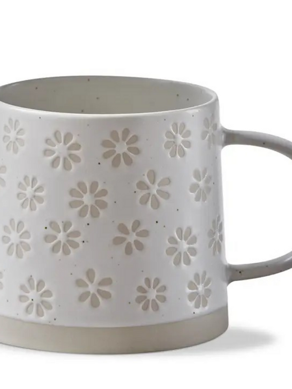 Fleur Mug Natural Stoneware