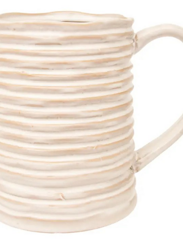 Rope Stoneware Pitcher 6 Cups