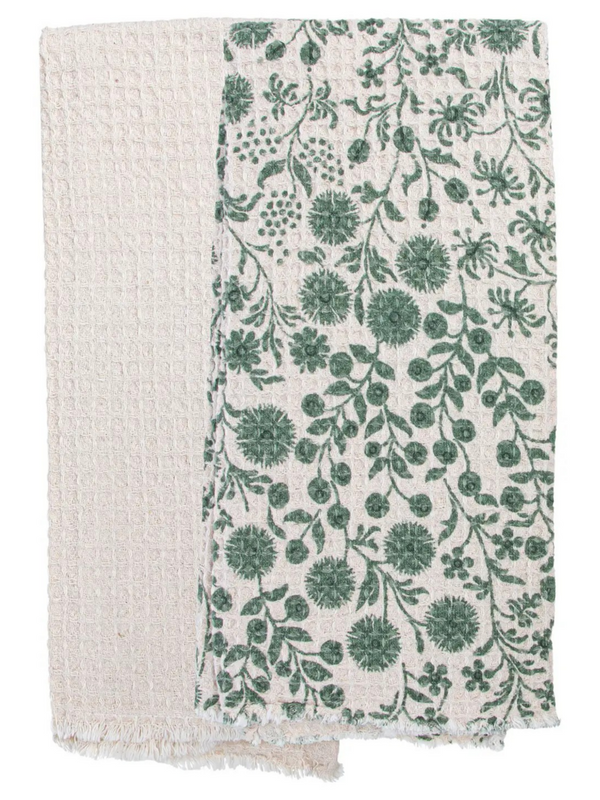 Sage Dandelions Cotton Tea Towels Set of 2