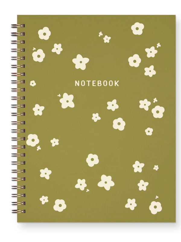 garden flower pattern journal