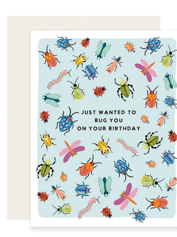 bug you birthday card