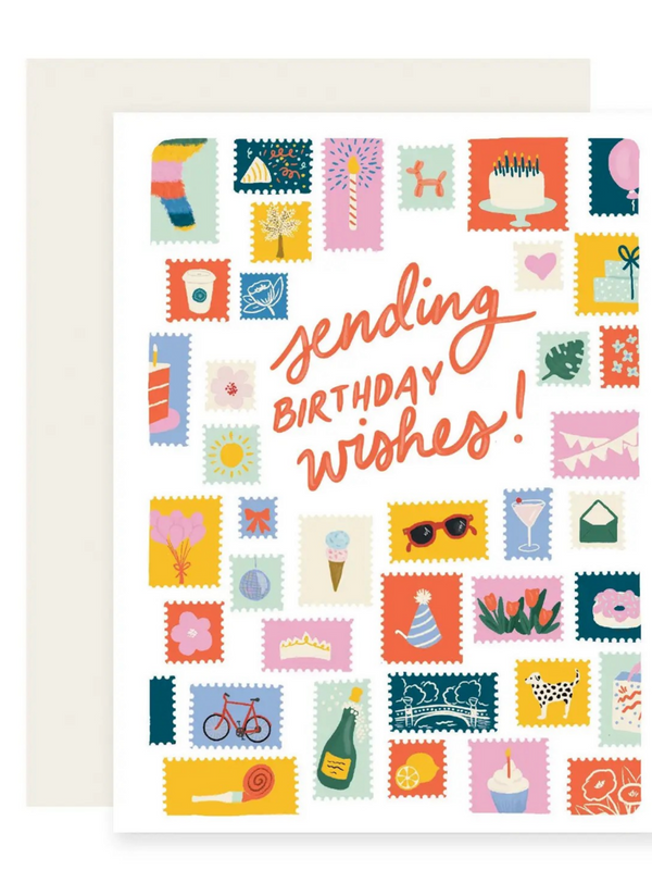 sending wishes birthday card