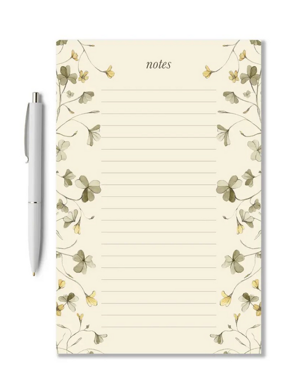 yellow wood sorrel to do list notepad