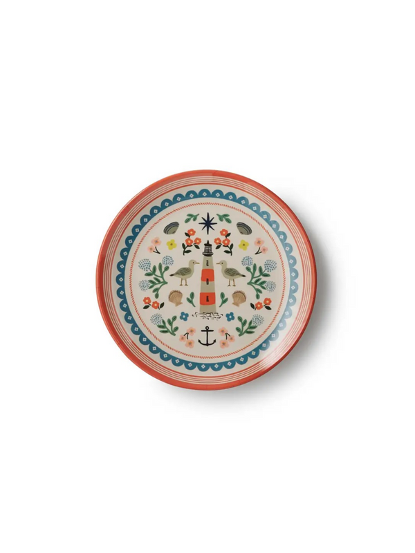lighthouse dessert plate