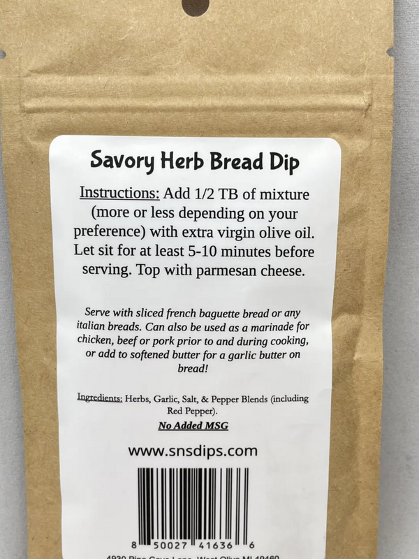 savory herb bread dip mix