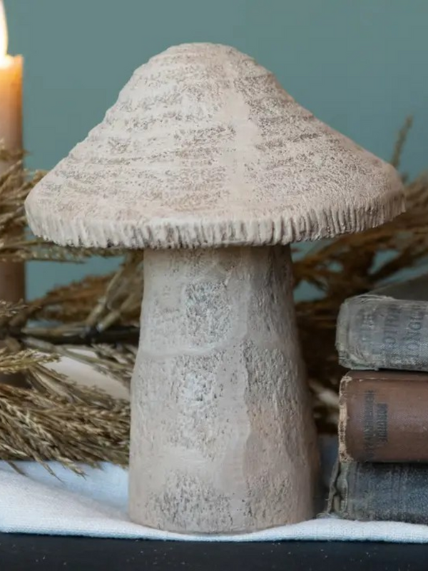 6.5" natural mushroom