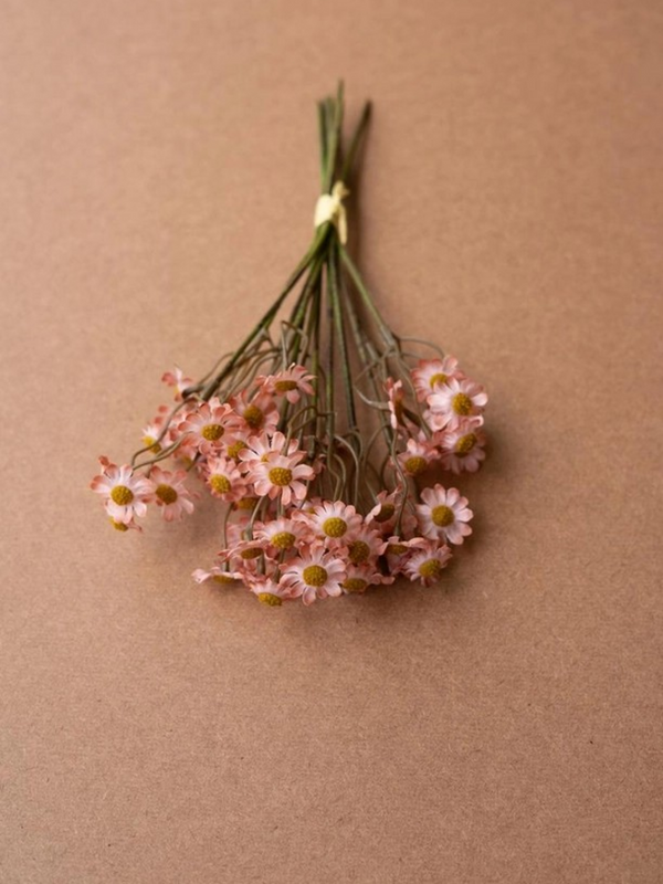 faux chamomile bundle in blush